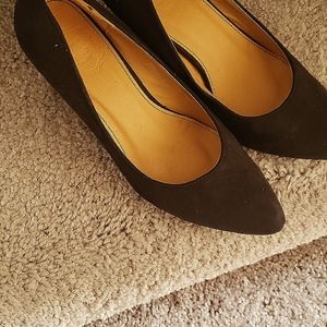 Nice black Suede wedges